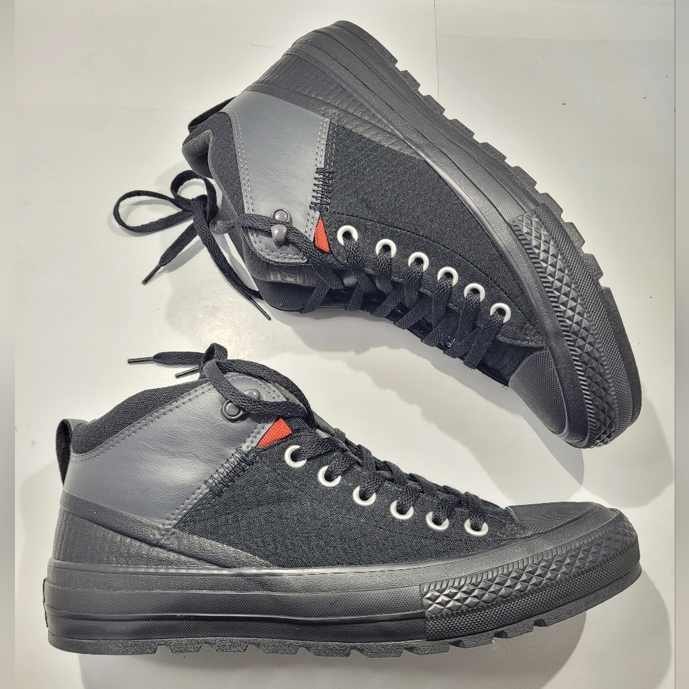 CONVERSE CHUCK TAYLOR ALL STAR UNISEX MID TOP STREET BOOT M10/W12 BLACK - Picture 11 of 13
